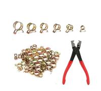 60 pièces ou pince à ressort Type de bande à ressort collier de serrage for tuyau à vide 6mm/9mm/10mm/12mm/14mm/15mm(Only plier)