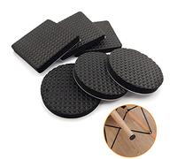 60 Pièces Patins en Caoutchouc Antidérapants, Pieds Caoutchouc Patins Autocollant Protecteurs de Meubles Protecteurs, Patins de Protection pour Sols en Boi, Pieds de Table, Chaise, Lit