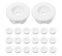 60 Pièces Pièces de Rail Inférieur Aveugle en Plastique Blanc | Remplacement pour Stores Mini, Compatibilité, Installation Facile, Usage Maison et Hôtel, Format 1, 70cm