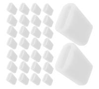 60 Pièces Pieds de Grille D’évier en Tpr Blanc | Patins de Remplacement pour Grille Cuisine, Protection du Fond, Design Maille, pour Évier et Support