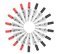 60 Pièces Pinces Crocodiles en Acier Inoxydable avec Caoutchouc | Test Rapide et Manipulation Sûre, pour Pointes de Sonde et Cartes, Usage Terrain Auto