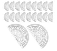 60 Pièces Rapporteur Demi- en Plastique, 4 Pouces | Mesure D’angle Précise, Léger et Portable, pour Dessins, Travaux du Bois, Élèves et Garçon et Filles