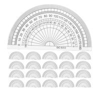 60 Pièces Rapporteur Semi-circulaire 4 Pouces en Plastique, 180° | Mesure D’angle Précise, Format Léger et Portable, Usage Bureau et Menuiserie, pour Garçons, Filles et Hobbyistes