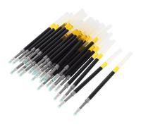 60 Pièces Recharges pour Stylos Noires 0,5mm, Écriture Fluide | Recharge PP Portable pour Carnet, Protège le Papier, Fournitures Écriture Scolaire, Journal Intime et Stylos Signature