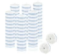 60 Pièces Têtes de Rechange Brosse WC Jetable, Recharges Brosse de Toilette avec Système de Nettoyage 3 Couches, Éponge Abrasive pour WC, Lavabo et Salle de Bain, Manche Non Inclus