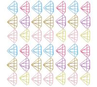 60 Pièces Trombones pour Papier de Diamant, Marque-page Fer