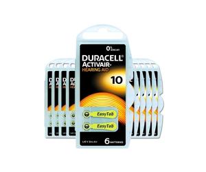 60 Piles Auditives 10 / PR70 Duracell Hearing Aid Activair