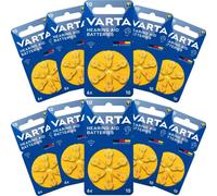 60 Piles Auditives 10 / PR70 Varta Hearing Aid Batteries