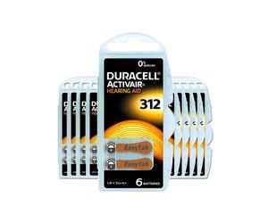 60 Piles Auditives 312 / PR41 Duracell Hearing Aid Activair