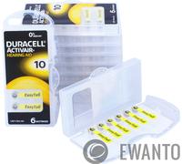 60 Piles Auditives 10 / PR70 Duracell Hearing Aid Activair