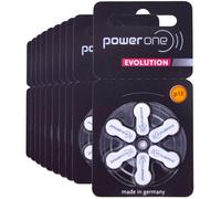 60 Piles Auditives p13 Power One Evolution Zinc-Air