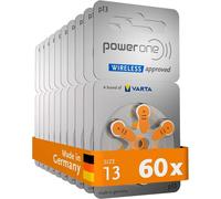 60 Piles Auditives p13 Power One Zinc-Air
