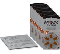 60 Piles Auditives 312 / PR41 Rayovac Extra