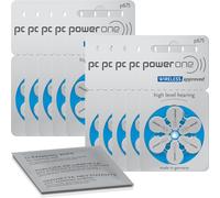 60 Piles Auditives p675 Power One Zinc-Air