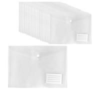 60 pochettes transparentes pour documents A4, avec porte-étiquettes, dimensions 32,3 x 23 cm
