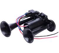 600 dB trompettes doubles, kit de klaxon super puissant avec compresseur, universel pour voitures 12 V, motos, camions, trains, bateaux