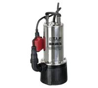 6000/36 : Pompe submersible, débit jusqu'à 6 000 litres par heure, hauteur de refoulement maximale de 34 mètres / pression maximale de 3,4 bars, 950 W, corps de pompe en acier inoxydable, profondeur d