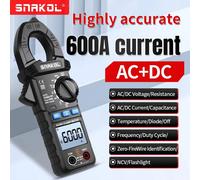 6000 Comptages Multimètre Numérique, Testeur de Tension/Courant CC/CA, Ampèremètre, Voltmètre, Détecteur de Tension Sans Contact, Outil de Mesure de Résistance et de Capacité pour Électriciens SK-203,