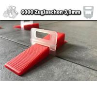 6000 languettes de traction 3,0 mm - Système de nivellement pour carreaux KACHEL GOTT®