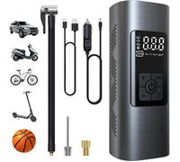6000mAh Mini Pompe à Air Électrique, Compresseur à Air Portatif Gonfleur Pneus sans Fil 150PSI avec écran LCD Numérique, Pompe[25]