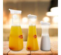 600ml Acrylic Transparent Juice Bottle Water Jug Ice Cold Juice Jug with Lid for Bar Home Use (Bouteille à jus en acrylique transparent avec couvercle)