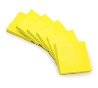 600pcs Sticky Notes,6 Livres-100 Feuilles/Livre,Sticky Notes Pour Marquer Et Surligner Les Pages,Faciles À Ecrire,Ré-Adhésifs,Pour L'école,La Maison,Le Bureau-Jaune