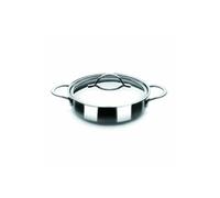 IBILI Sauteuse Noah avec couvercle – 24 cm, acier inoxydable 18/10, compatible induction