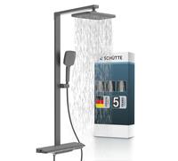 60587 HAWAII Ensemble de douche de tête, graphite mat, avec mitigeur thermostatique
