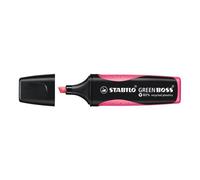 [6070/56-4] STABILO Lot de 4 Surligneurs GREEN BOSS Pointe Biseautée 2-5 mm Rose