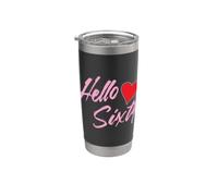 60e anniversaire Hello Sixty Years Gobelet isotherme en acier inoxydable double paroi