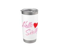 60e anniversaire Hello Sixty Years Gobelet isotherme en acier inoxydable double paroi