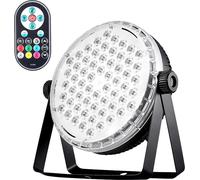 60LEDs Par Lights Stage Par Light RGB LED Lamp Sound Activated Auto Play with Remote Control for Stage Wedding Party Disco DJ Show Club Bar