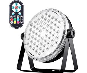 60LEDs Par Lights Stage Par Light RGB LED Lamp Sound Activated Auto Play with Remote Control for Stage Wedding Party Disco DJ Show Club Bar