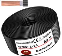 60m de câble souple en caoutchouc Câble de chantier H07RN-F 1x1,5 flexible pour appareils