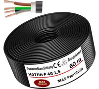 60m de câble souple en caoutchouc Câble de chantier H07RN-F 4G1,5 Flexible pour appareils