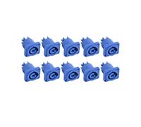 60PCS Connecteur Powercon 3 Broches 20A 250V Prise de Panneau de Haut-Parleur Femelle pour Écran LED ÉClairage de Scène,Bleu