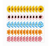 60PCS Pièges Collants Floral Autocollants Wyngee Pièges à Mouches Fenêtre | Mouche Fruits Moucherons Insectes Attrape-Mouches Autocollant Piège Antiparasitaires a Mouches Blanches Moustiques