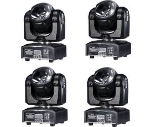 60W LED Moving Head Light, 540° panoramique, 180° d'inclinaison, 60W faisceau de lumière 4PCs, EU -Stecker