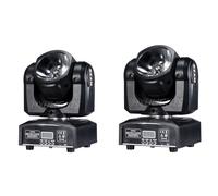 60W LED Moving Head Light, 540° panoramique, 180° d'inclinaison, 60W faisceau lumineux 2pcs, prise UE