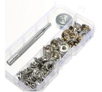 60x Bouton Pression Douille Vis Clou Toile Bateau Auvent Fixation