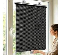 60X200cm Store occultant à Ventouse - sans perçage - pour fenêtre - Rideau Protection Solaire Isolant Thermique-Amovible-Pare-Soleil de Voiture- écrans d'intimité pour Salon,Bureau,Voiture
