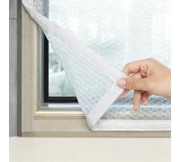 60X60cm Film Fenetre Isolant,Kit D'isolation de Fenêtre pour l'hiver | Kit d'étanchéité - Économie d'énergie et protection contre le froid - Autocollant et réutilisable - Convient aux fenêtres