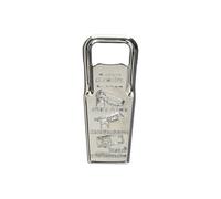61832270 hermetus ouvre ferme-bouteille acier inoxydable argent 8,5 x 3,5 x 1,5 cm we6183