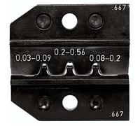 624 667 3 0 Rennsteig Werkzeuge GmbH Matrice de sertissage pour contacts estampés D-Sub, section de 0,03 mm² à 0,56 mm² - 1 pièce