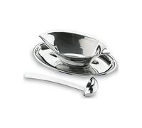 Lacor 62424 - Serveur de sauce luxe avec cuillère en acier inoxydable. | Fabriqué en acier inoxydable de qualité alimentaire; haute résistance à la corrosion et usure quotidienne