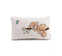62974 Coussin Ours Finni, 43 x 25 cm, Caramel, Coussin en Peluche Moelleux pour Enfants et Adultes, idéal pour la Maison, la Maternelle ou Les déplacements