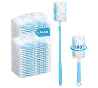 62pcs Microfibre Magnétique Plumeau Poussière Duster Recharge Kit 2 Poignée | 60Chiffons compatible avec Swiffer Duster Nettoyage Recharge pour Swiffer avec Télescopique pour Nettoyer la Poussière Saleté