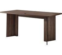 63 dans Bureau de direction, grande table de bureau rectangulaire moderne, table de direction en bois robuste avec trou de connexion pour câbles, capacité de charge de 113 kg, assemblage facile, pour