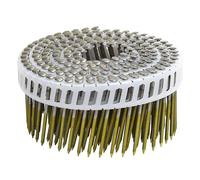 6300 Pointes bombée inox A4 45 x 2.5mm NORFIX NFX11533 annelé 16° en rouleau liaison plastique