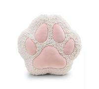 63079 Coussin en Forme de Patte, 35 x 35 cm, Blanc, Moelleux pour Enfants et Adultes, Peluche, idéal pour la Maison, Le Jardin d'enfants ou Les déplacements